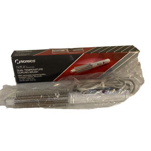 Vintage 1985 Norelco Satin Collection Dual Temperature Curling Brush Iron S2265